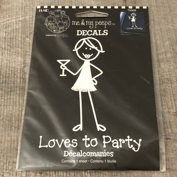 Plaid stick figure Camping & Party decals - Picture 2 of 7